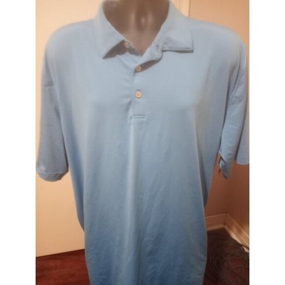 Peter Millar Summer Comfort Polo Shirt Men’s 2XL Blue Stripe Performance Golf - Picture 1 of 11